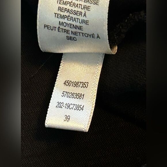 Chicos Black Short-Sleeve Tee grommet lace up‎ top size 2 women’s - Picture 9 of 12